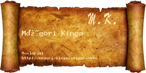 Mágori Kinga névjegykártya