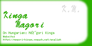 kinga magori business card